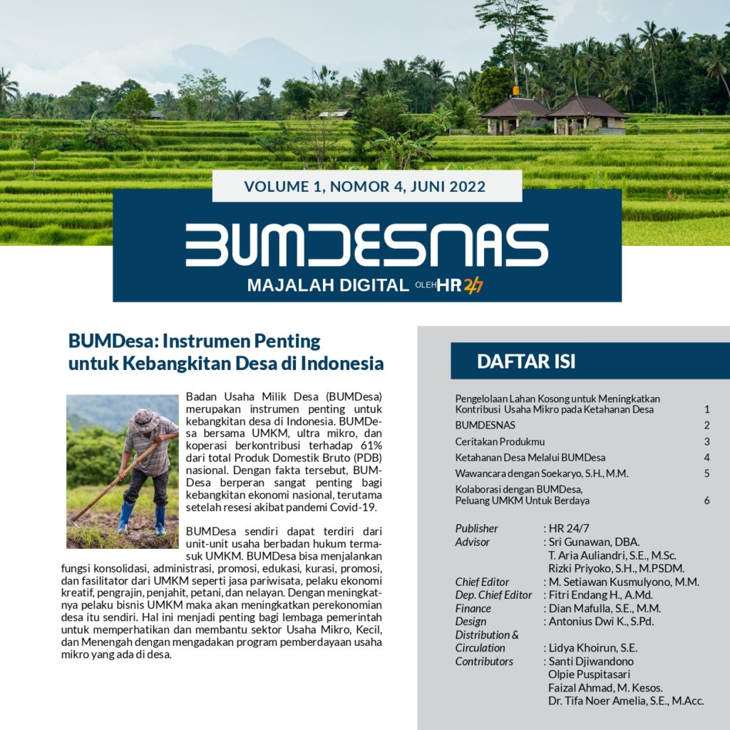 BUMDESNAS Volume 1, Nomor 1, Juni 2022