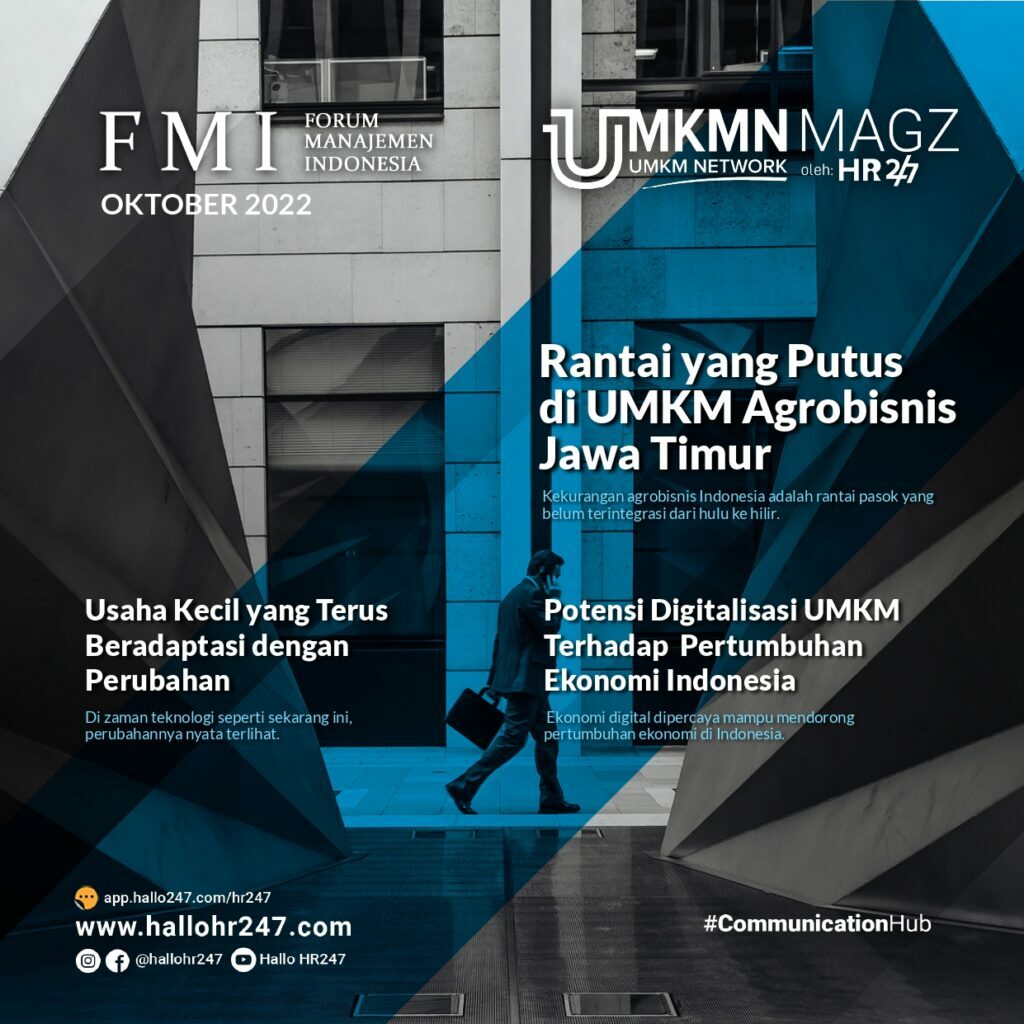 UMKMN MAGZ Volume 1, Nomor 8, Oktober 2022, Majalah Jaringan UMKM, ISSN 2829-3991