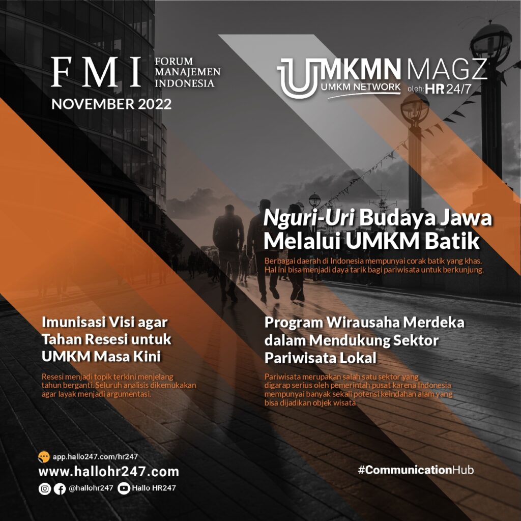 UMKMN MAGZ Volume 1, Nomor 9, November 2022, Majalah Jaringan UMKM, ISSN 2829-3991