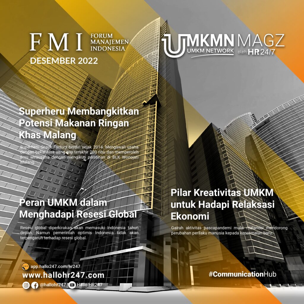 UMKMN MAGZ Volume 1, Nomor 11, Desember 2022, Majalah Jaringan UMKM, ISSN 2829-3991
