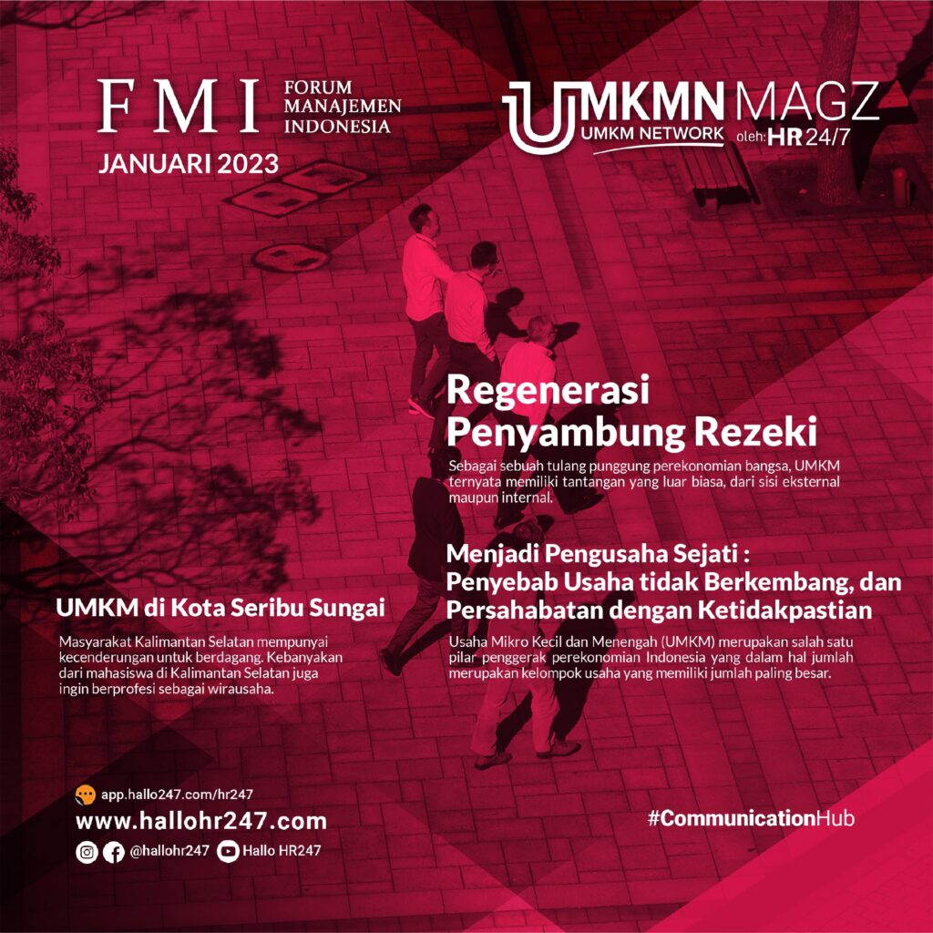 UMKMN MAGZ Volume 1, Nomor 12, Januari 2023, Majalah Jaringan UMKM, ISSN 2829-3991