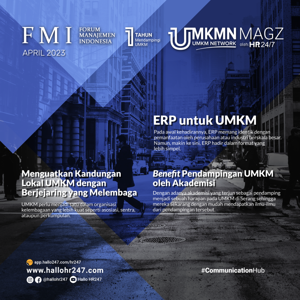 UMKMN MAGZ Volume 2, Nomor 3, April 2023, Majalah Jaringan UMKM, ISSN 2829-3991